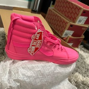 Neon pink vans